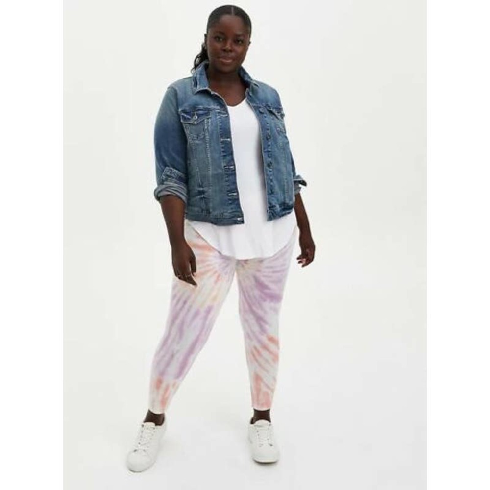 NWT Torrid Spiral Tie Dye Cropped Premium Leggings Pant Plus Size: 2X (18/20) - Picture 3 of 4